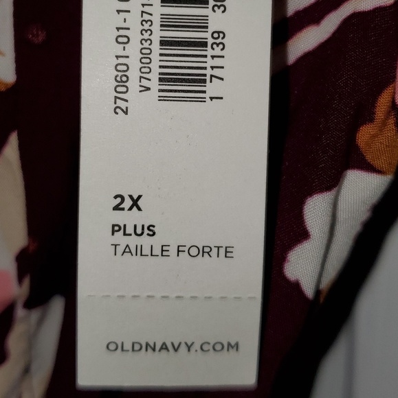 Old Navy XXL Maroon No Sleeves Short Dress NWT - Picture 4 of 6